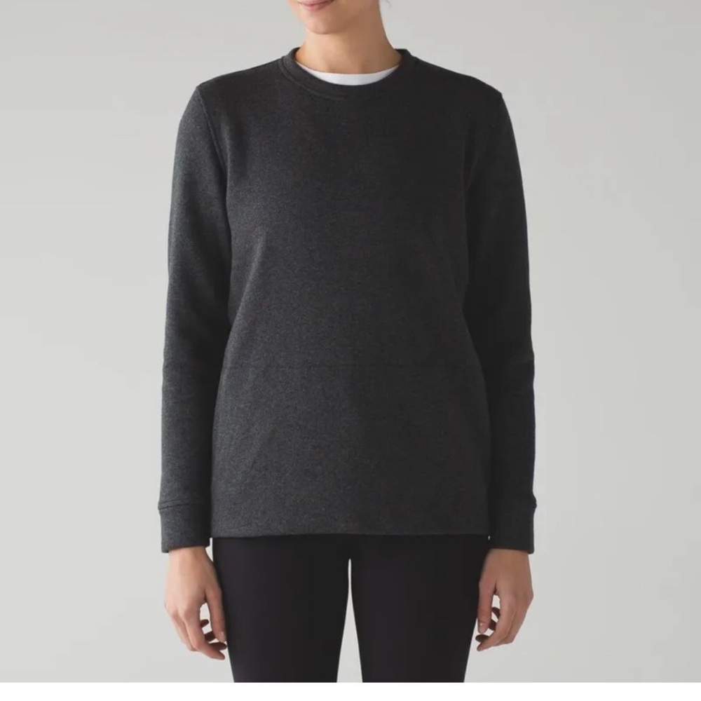Lululemon Yes Fleece Pullover Size 4 in Charcoal